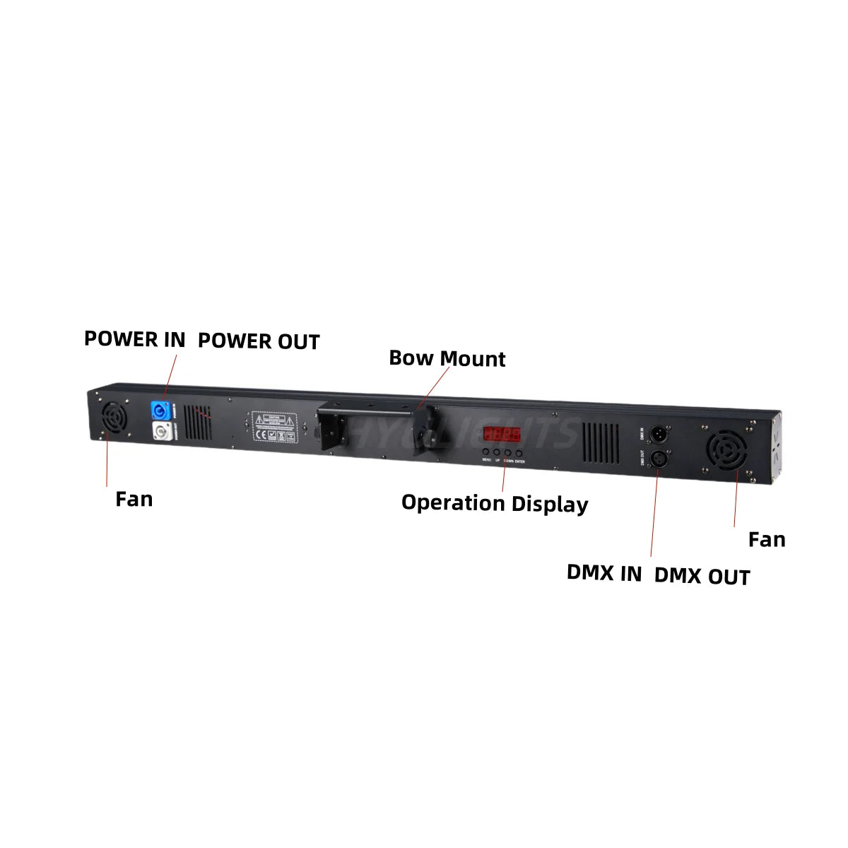 2PCS 200W RGB LED Bar Strobe Light - DMX DJ Wash Lighting with 192 Partition Stage Effects