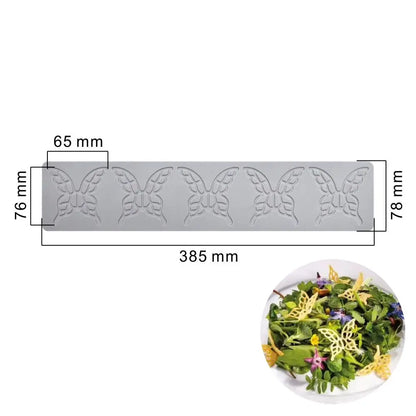 3D Cake Lace Silicone Mold — Leaves, Honeycomb & Butterfly Fondant Chocolate Stencil for Cake Decorating