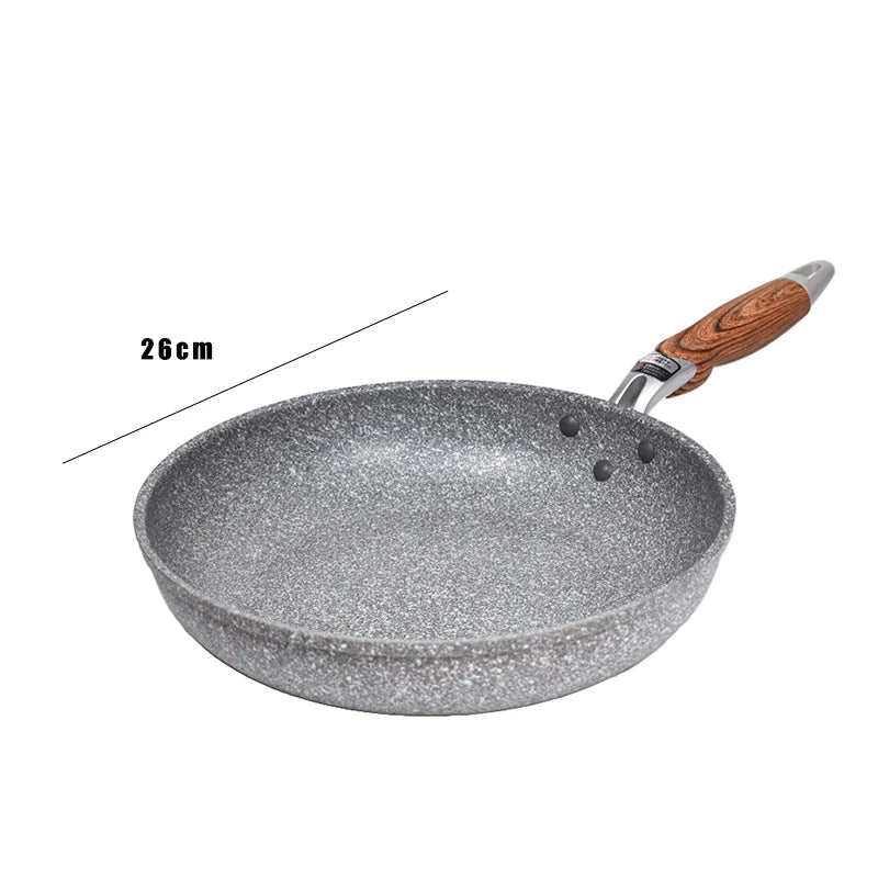 Durable Non-Stick Stone Frying Wok – Ceramic Skillet Pan for Induction, Gas Stove & Kitchen Cooking Set