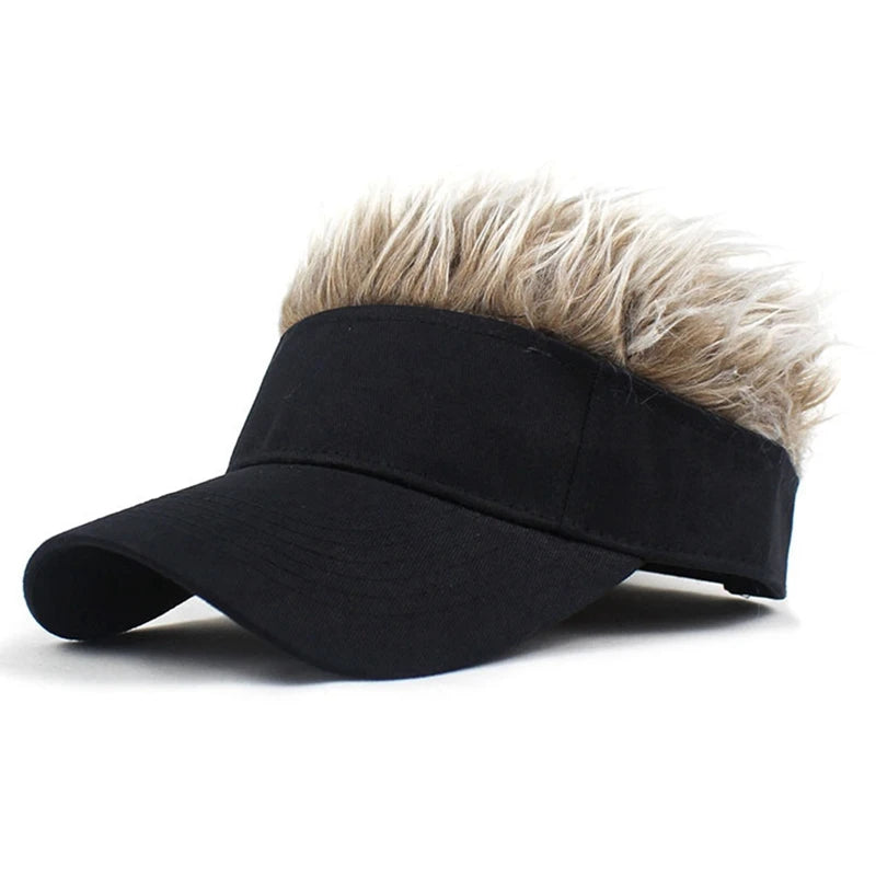Spiked Wig Hat - Unisex Funny Hair Baseball Cap for Outdoor Sun Protection, Hip-Hop & Dance