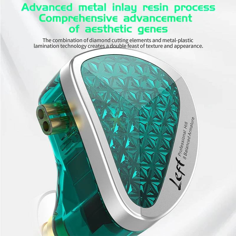 KZ AS16 Pro In-Ear Earphones – 16BA Balanced Armature HIFI Bass Noise-Cancelling Sport Headset