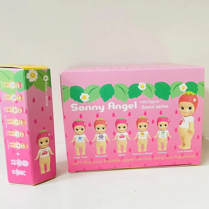 Sonny Angel Blind Box – Seoul Series Mini Anime Figures, Strawberry Dolls, Collectible Ornaments, Christmas & Birthday Gift