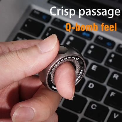 SPYSTAR Mechanic Ring Fidget Spinner – Magnetic Ratchet Gyro Metal Fingertip Stress Relief Toy for Office & EDC