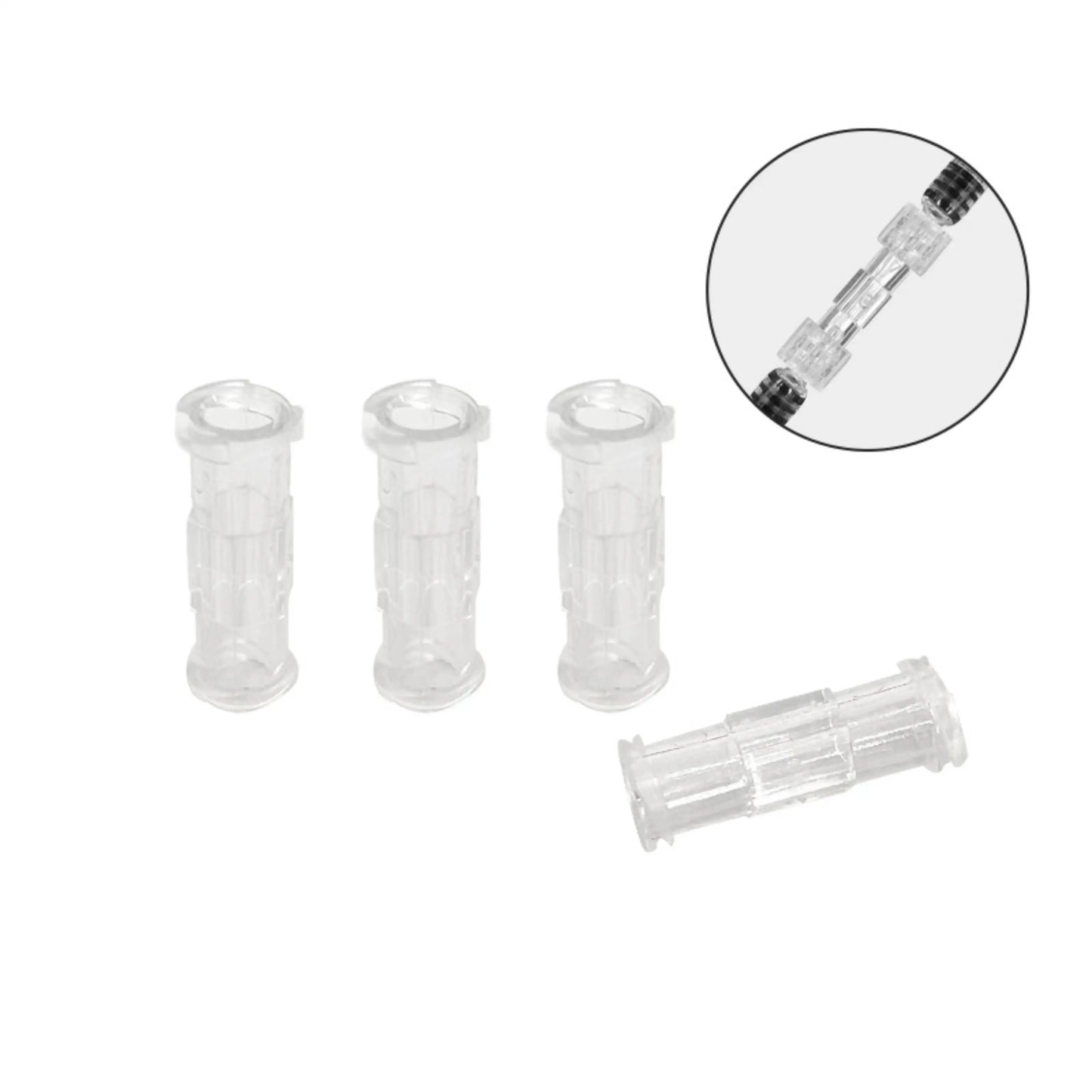 Luer Thread Connector - Transparent PP Syringe Double-Way Connector for Easy, Durable Use in Sterile Environments