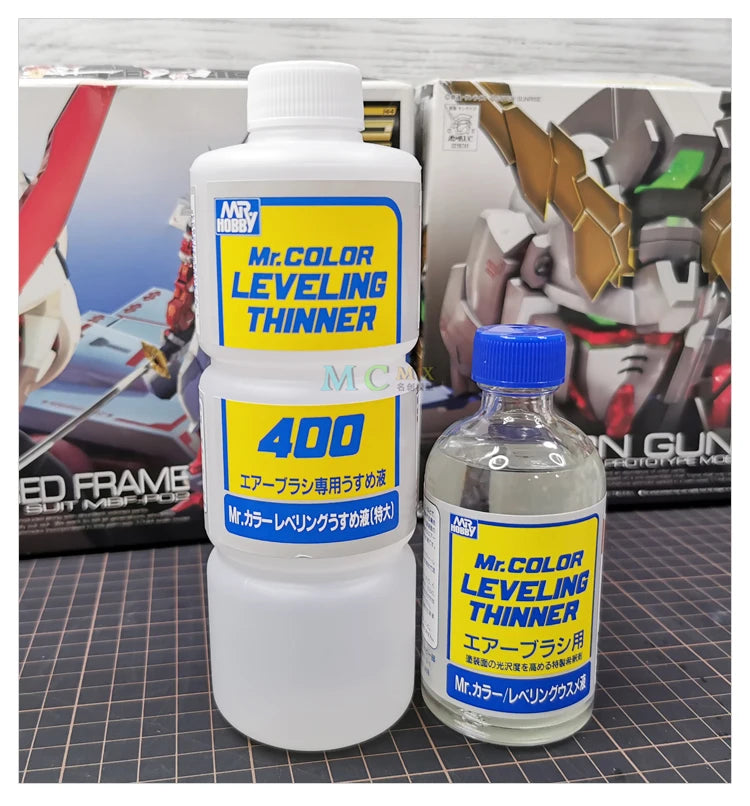 Mr. Hobby MR.COLOR Leveling Thinner T106/T108 – 110ml/400ml Oil-Based Model Paint Thinner for Nitro Lacquer & Slow Drying Finish
