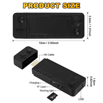 NEW 128GB X9 PRO Retro Game Console — TV Video Game Stick with 45+ Emulators for PS1, PSP, NDS, N64 & 40,000+ Games, 2.4G Dual Controllers