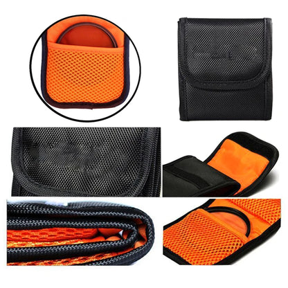3-Pocket Camera Lens Filter Pouch – Wallet Case for 82mm ND, UV & CPL Filters