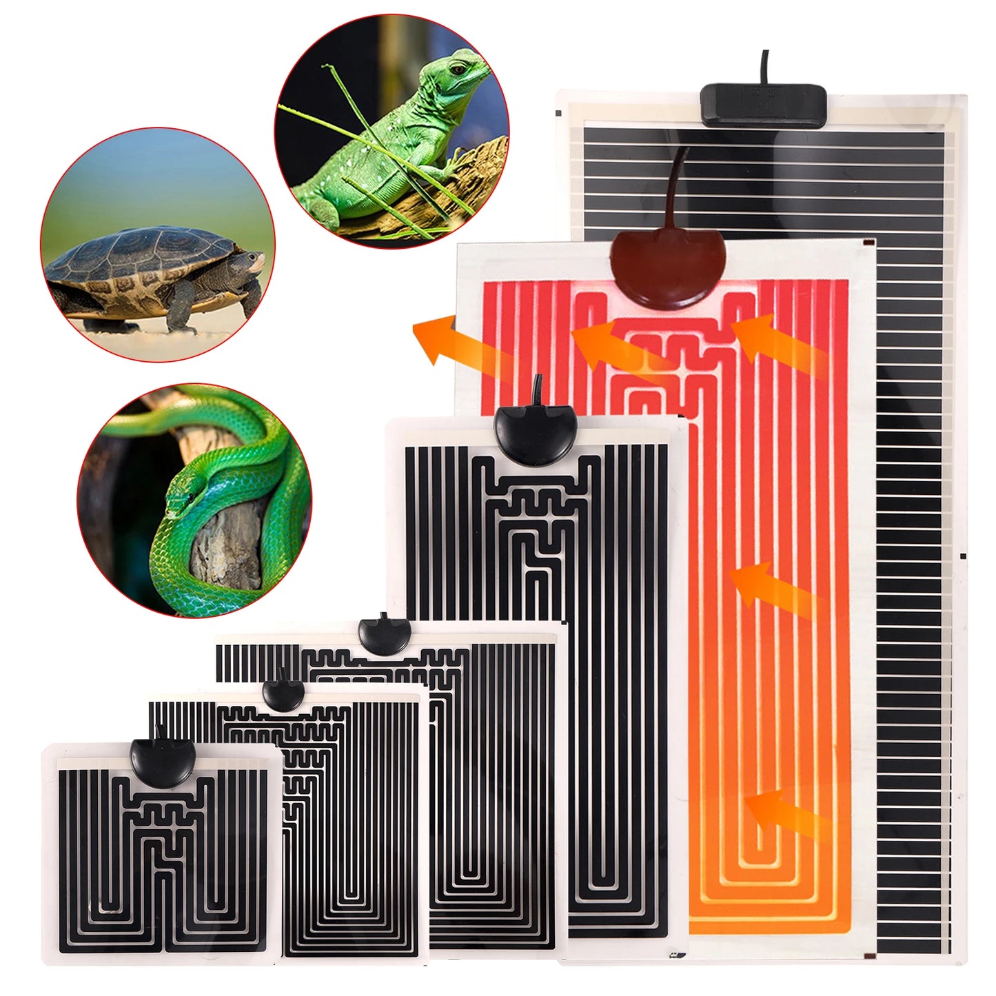 Adjustable 5-45W Reptile & Plant Heat Mat – Pet Heating Pad with Temperature Control