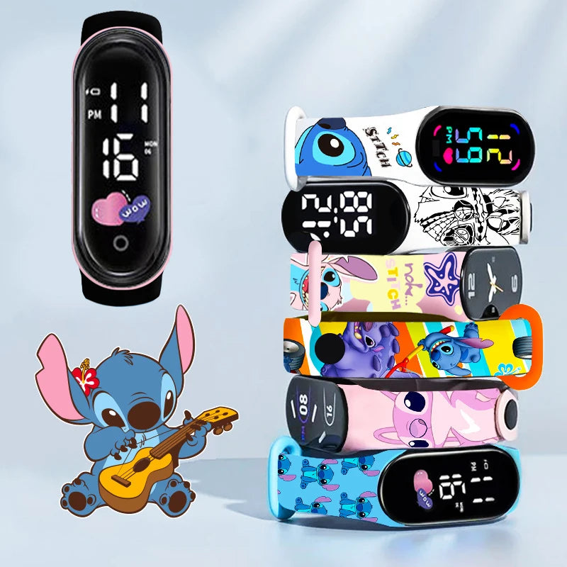 Stitch Children’s Watch - Girls’ Waterproof Sport Touch Screen Watch, Digital Clock Bracelet - Ideal Gift for Women
