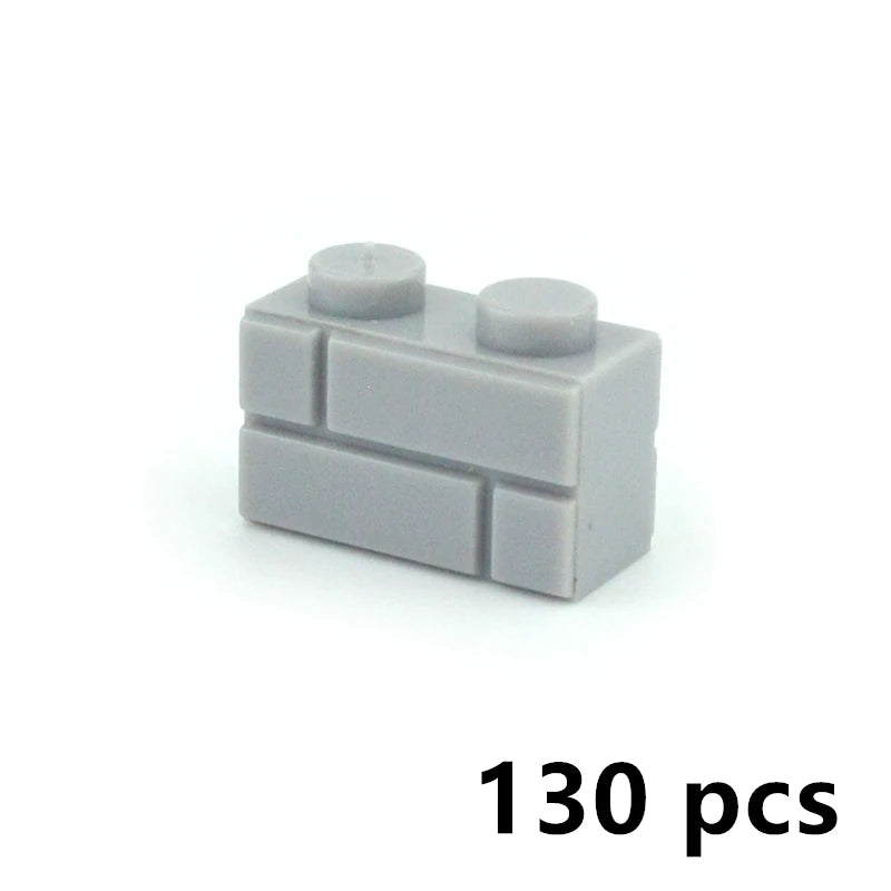 DIY Building Block Wall Figures Bricks - 1x2, 1x3 & 1x4 Small Construction Bricks for Creative Building & Educational Play