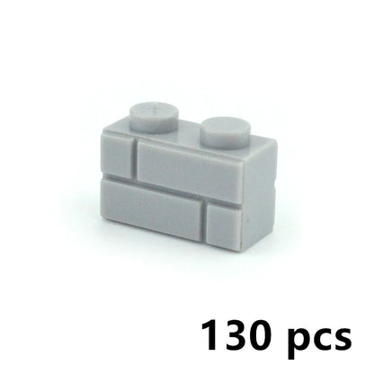 DIY Building Block Wall Figures Bricks - 1x2, 1x3 & 1x4 Small Construction Bricks for Creative Building & Educational Play