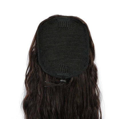 Gladys Water Wave Ponytail: Heat-Resistant Synthetic Fiber Curly Drawstring Hair Extension - Perfect for Black Women
