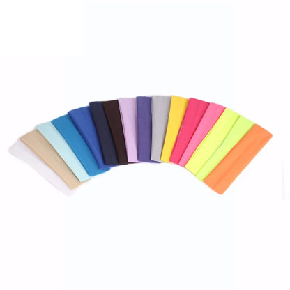 Summer Sports Headbands for Women – Solid Color Elastic Fitness, Yoga, and Running Bandanas, Stretch Makeup Hair Accessories 2023