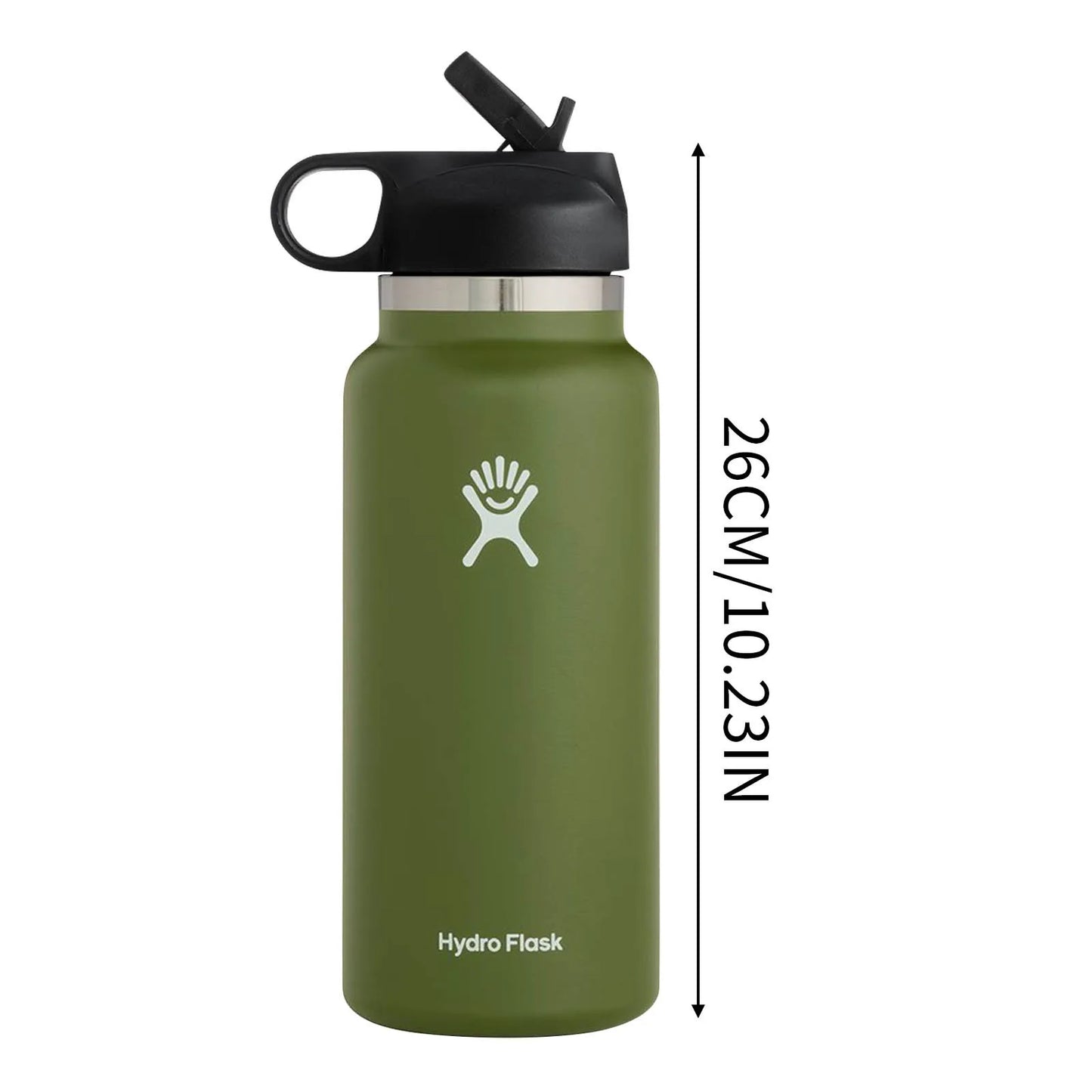 32oz Stainless Steel Straw Cup – Vacuum Insulated Office Water Tumbler