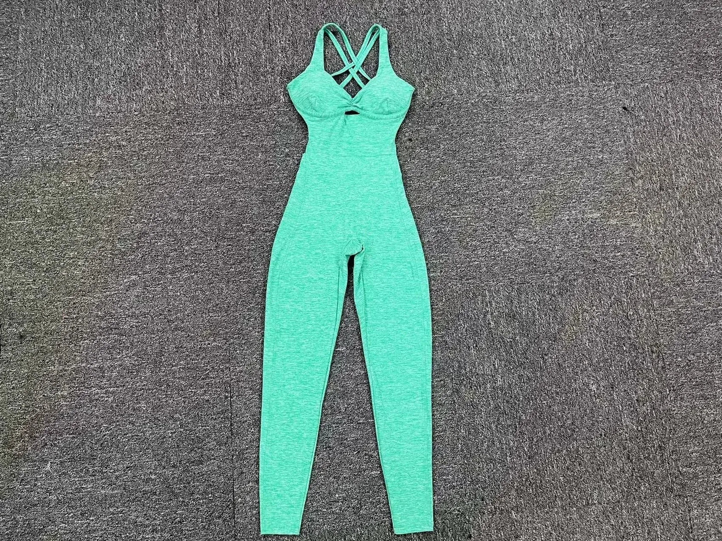Women’s Black Sporty Jumpsuit – 2025 Workout Yoga Gym Set with Push-Up Fitness Overalls