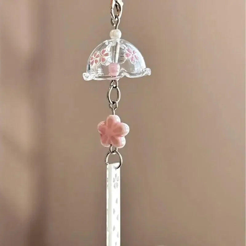 Elegant Pearl Wind Chime Keychain - DIY Phone Charm Chain Pendant Bag Accessory Gift for Women