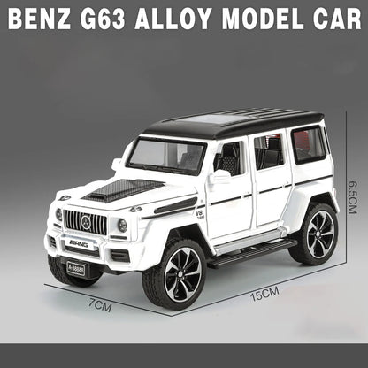 1:32 Mercedes Benz G63 Diecast Model Car with Sound & Light – Off-road SUV Miniature Alloy Toy Gift for Boyfriend