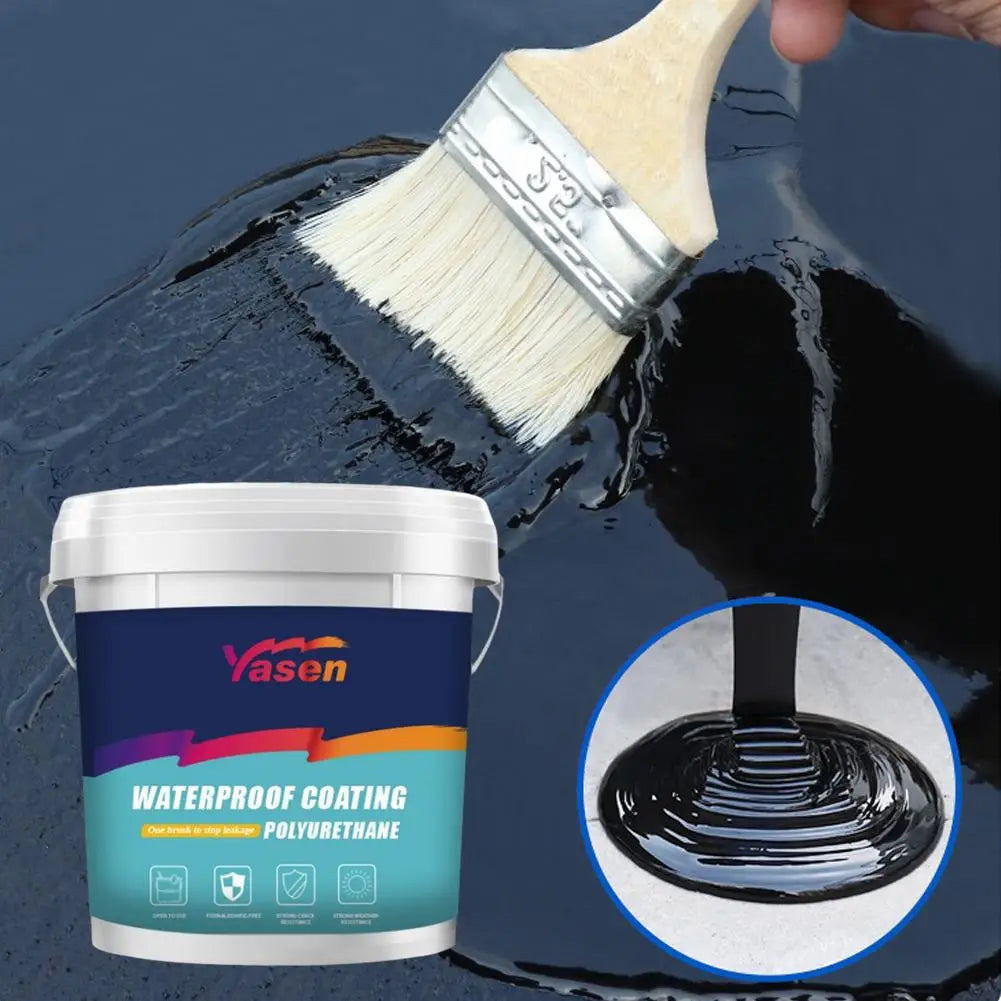 1000g Water-Based Polyurethane Waterproof Coating - Exterior Wall, Roof, and Bathroom Leak Repair Sealant