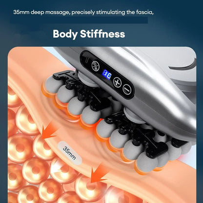 48-Head Body Massage Gun — High-Frequency Vibration Fascia Massager for Neck, Back, Waist, Thigh & Shoulder Muscle Relief