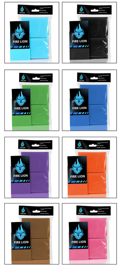 100PCS Matte Card Sleeves 66x91mm — Frosted Trading Card Protectors for MTG & TCG Game Cards