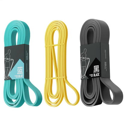 Resistance Bands Set - Elastic Strength Training & Stretching Bands for Home Gym, Pilates & Workouts