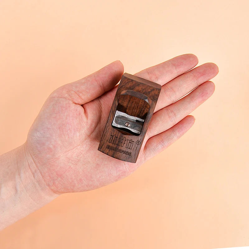 Mini Pencil Sharpener - Portable Pencil Grinder for Wood, Charcoal & Lead Sharpening
