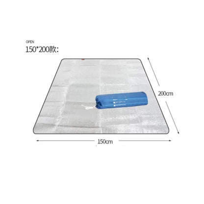 Double-Sided Aluminum Film Camping Mat - Waterproof Moisture-Proof Portable Picnic, Beach & Outdoor Tent Sleeping Pad