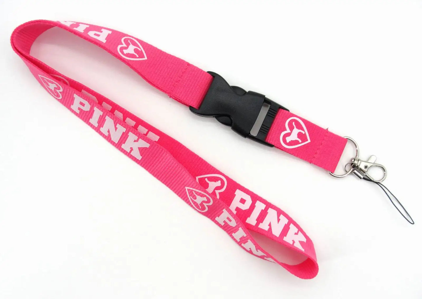 LOVE PINK Cellphone Lanyard Strap – Detachable Buckle Holder for Keys, ID Cards, Clothing & Accessories (H005)