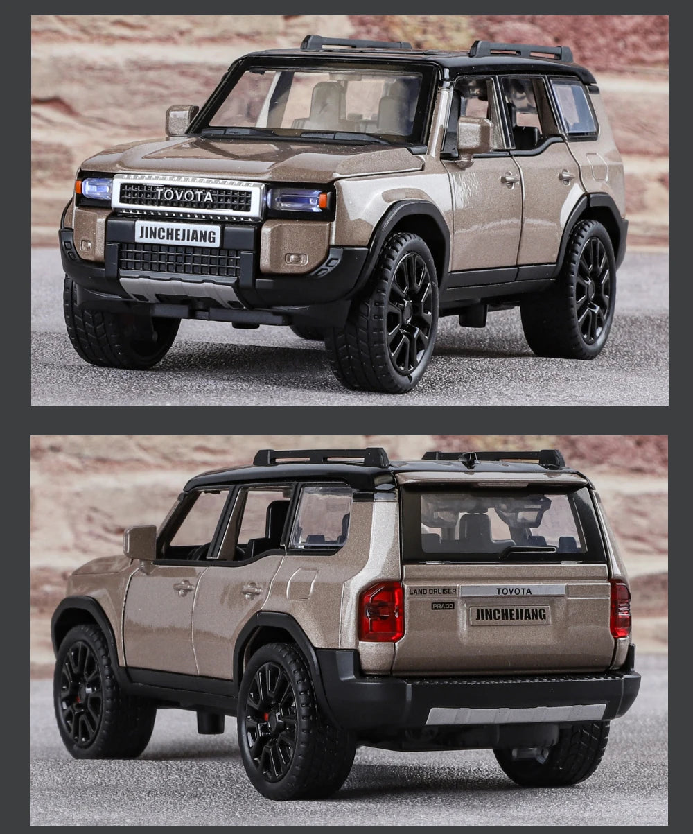 1:32 Toyota Prado Land Cruiser Alloy Diecast Model Car – Off-Road Toy for Kids & Collectible Gift
