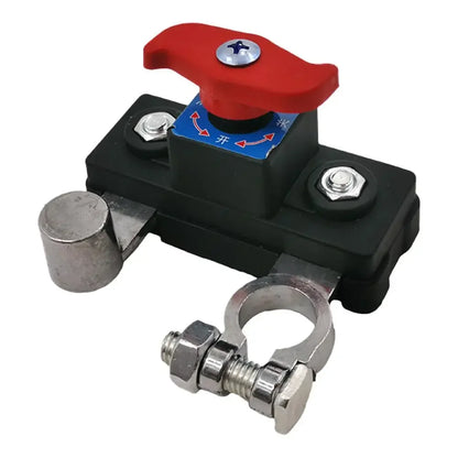 Dual Voltage 12V/24V Battery Master Cut-Off Switch – Zinc Alloy Negative Pole Disconnect Tool-Free Knob PCB Design Automotive Accessory