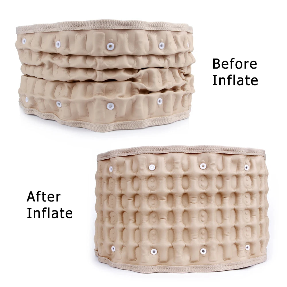 Heating Waist Massager Belt — Vibration & Inflatable Back Pad for Relaxation and Pain Relief