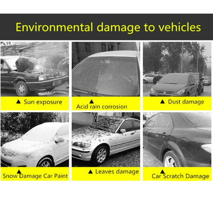 Universal Car Cover - Outdoor Full Exterior Snow Sun Dustproof Protection Cover for Sedan SUV Hatchback Vehicles