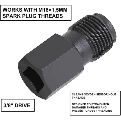 5-Piece Oxygen Sensor Wrench Kit - Automotive O2 Socket Removal & Installation Tool Set