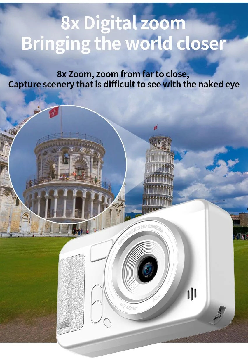 4K Digital Camera 44MP – HD Travel & Selfie Camera for Students, Entry-Level Compact Photography Camera