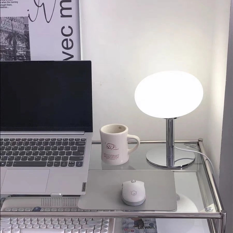 Joylove Girl Bedside Lamp - Lollipop Decorative Table Lamp - Bauhaus Postmodern Minimalist Nordic Retro Glass Table Lamps