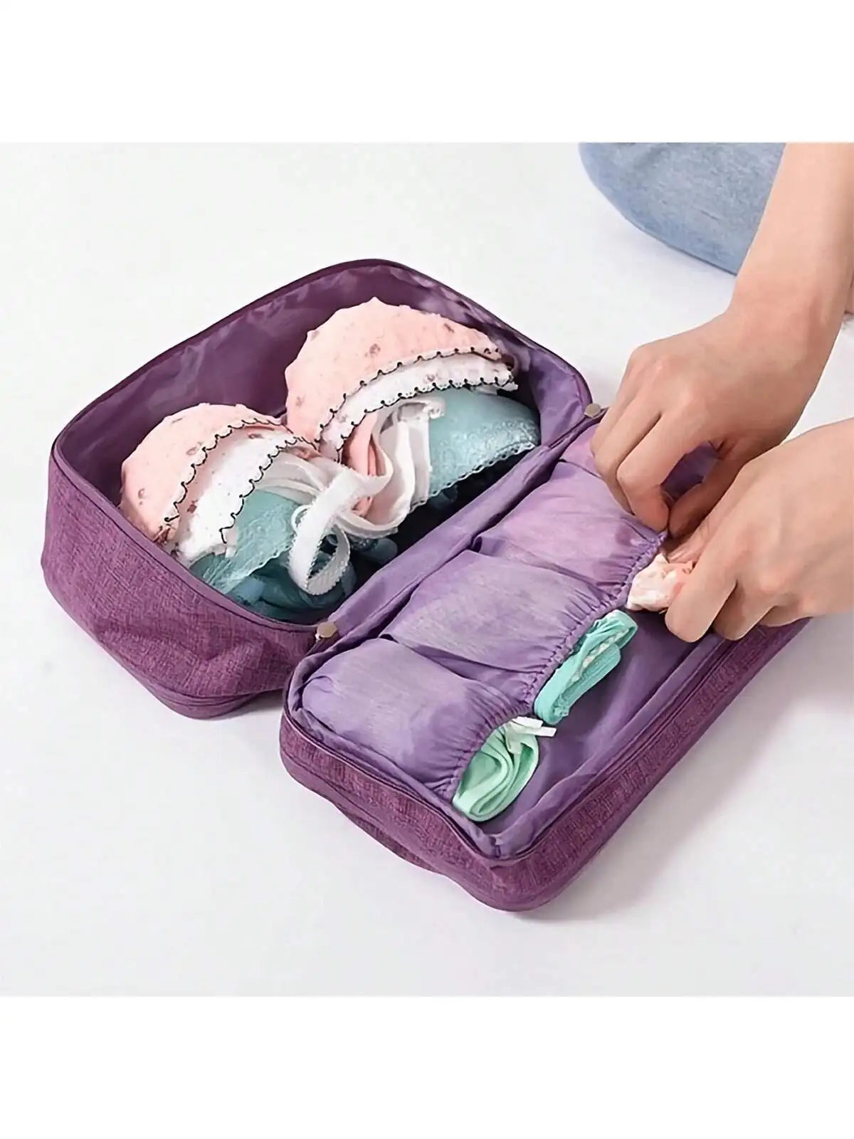 High-Quality Oxford Cloth Underwear Storage Bag – Travel Bra Organizer for Autumn and Winter