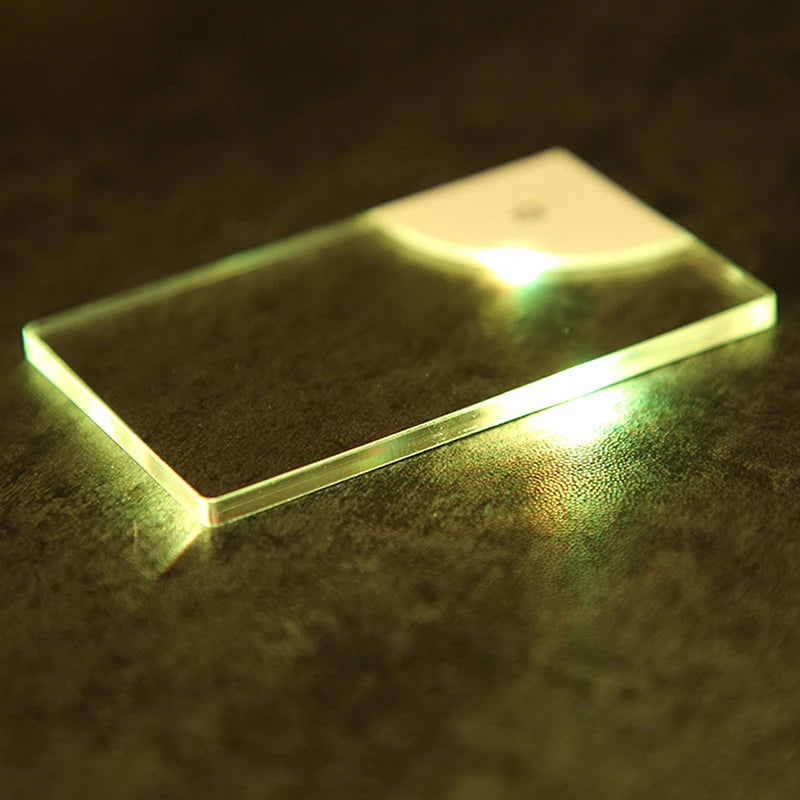2026 LED Glow Acrylic Business Card - Creative Battery-Powered Gift for Father’s Day & Boyfriend