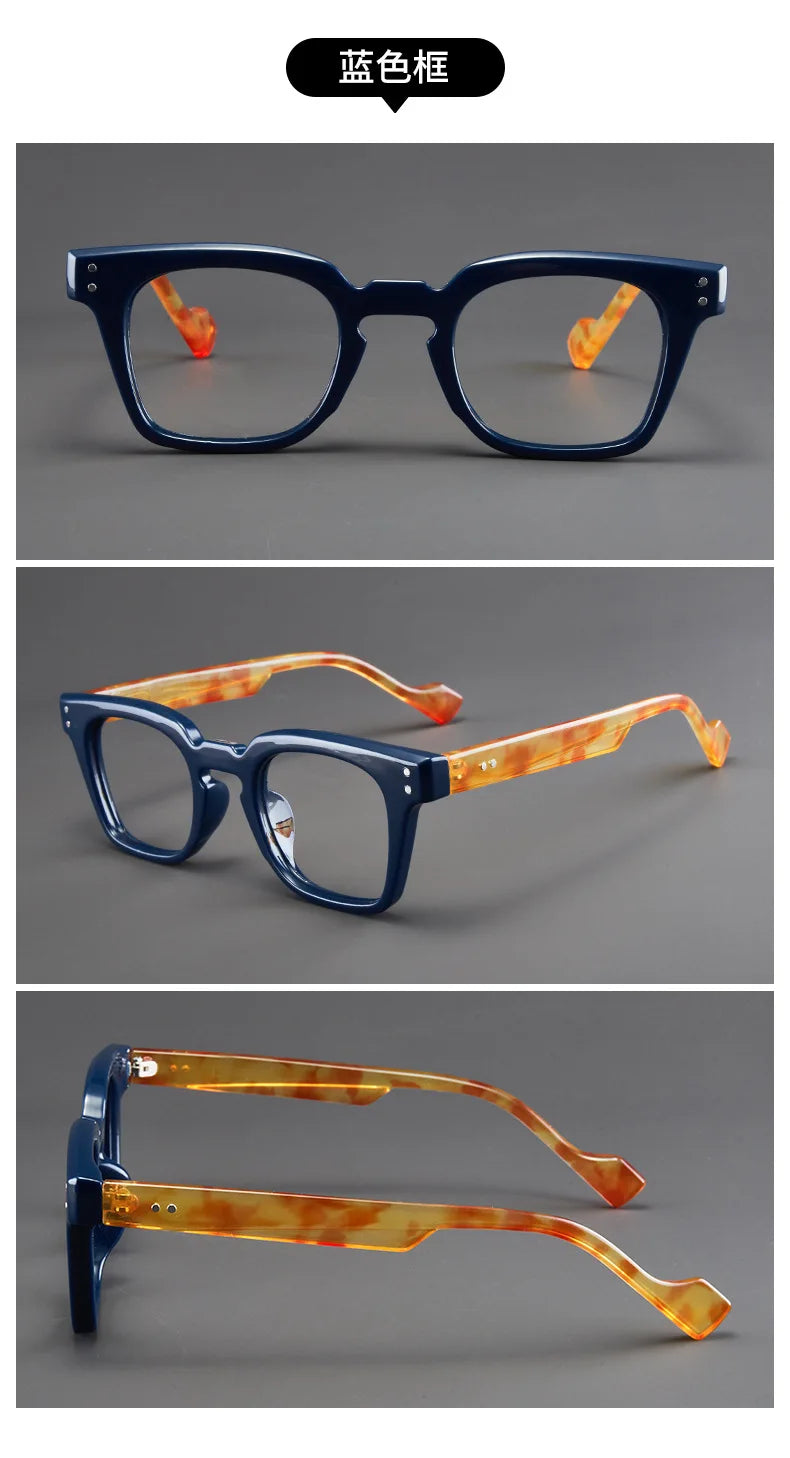 New Retro Square Frame Reading Glasses – High-Definition Printed Presbyopia Glasses for Men & Women