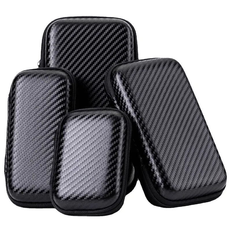 Portable EVA Storage Bag | Zipper Pouch for Mobile Phone Chargers, Hard Disks, U Disks, and Data Cables - Available in 1 or 2pcs
