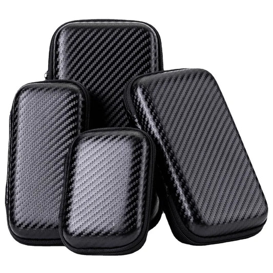 Portable EVA Storage Bag | Zipper Pouch for Mobile Phone Chargers, Hard Disks, U Disks, and Data Cables - Available in 1 or 2pcs