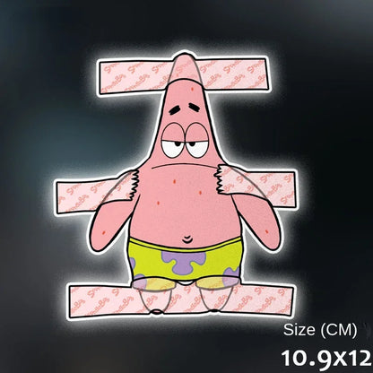 SpongeBob & Patrick Star Car Reflective Stickers — Waterproof Anime Window Decals for Car Decor Accessories