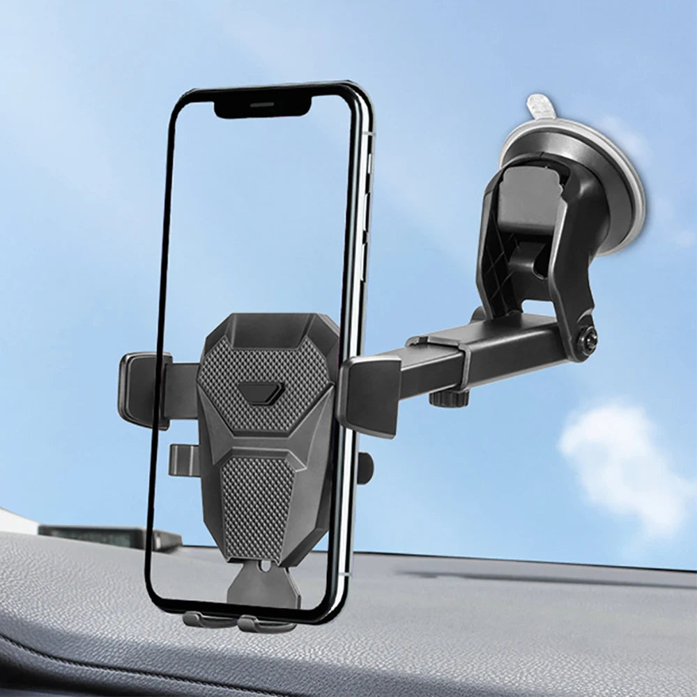 Universal 360° Car Phone Mount – Strong Suction Dashboard Holder for Smartphones, Ultra-Stable Grip