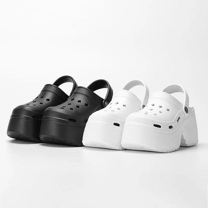 2024 Women's Chunky Platform Sandals - Summer Non-Slip EVA Wedge Beach Slippers for Garden