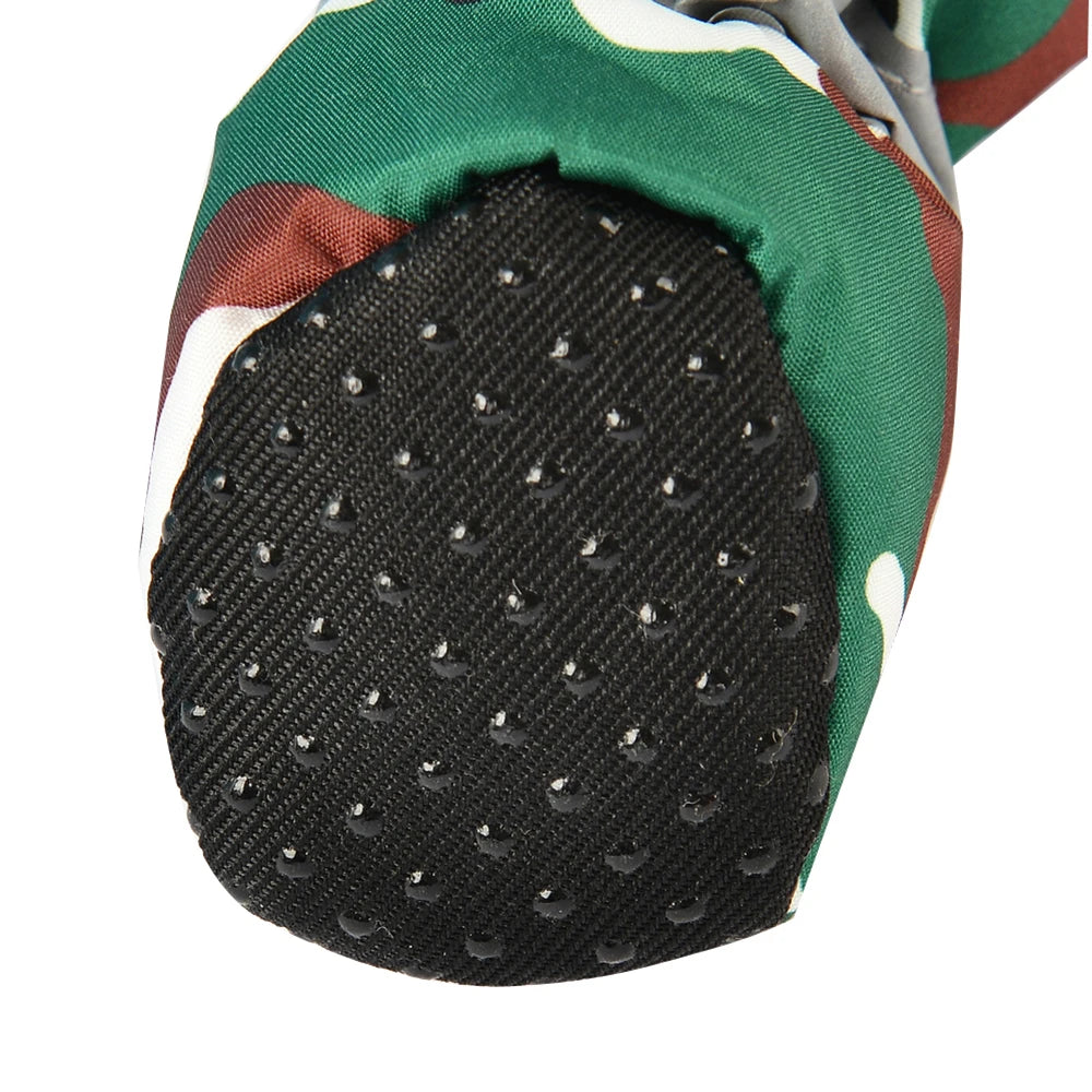 Pet Dog Shoes: 4pcs Anti-Slip Adjustable Paw Boots for Small and Large Dogs - Soft Chihuahua Socks, Dachshund Puppy Outdoor Sneakers