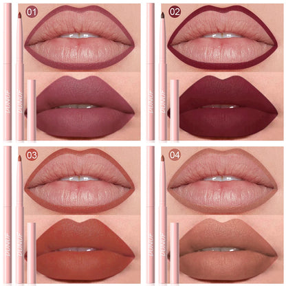 6pcs Waterproof Lip Liner Pen Set – Long-Lasting, Non-Fading, Easy Coloring Lip Gloss Makeup Set
