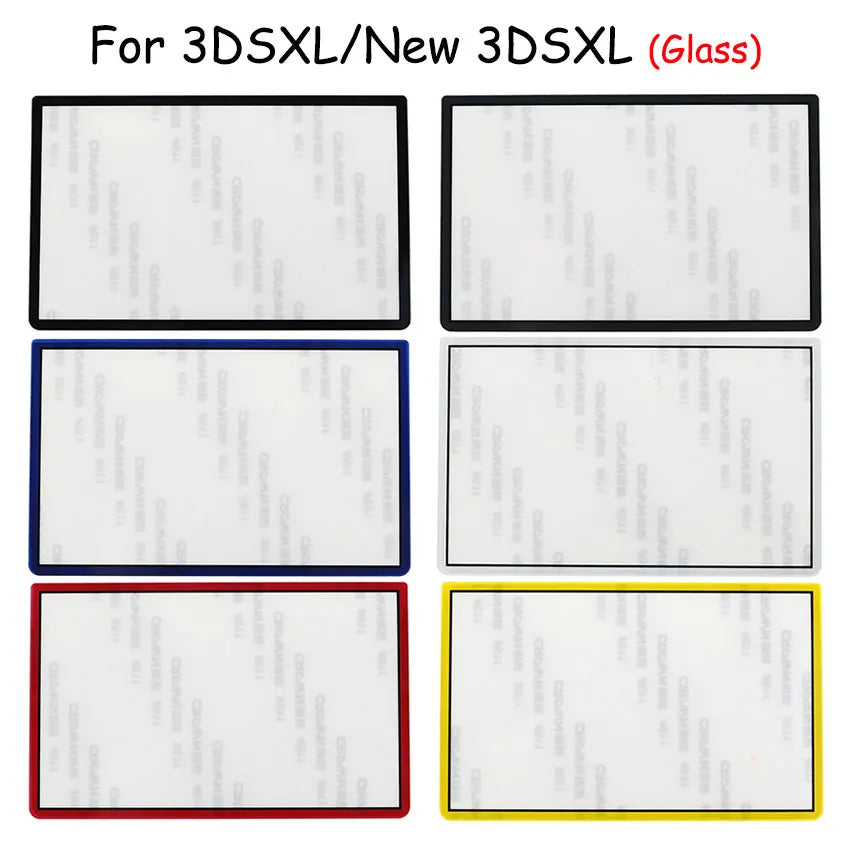 JCD Replacement Upper Front Screen Frame Lens Cover for New 3DS XL / LL – Plastic & Glass LCD