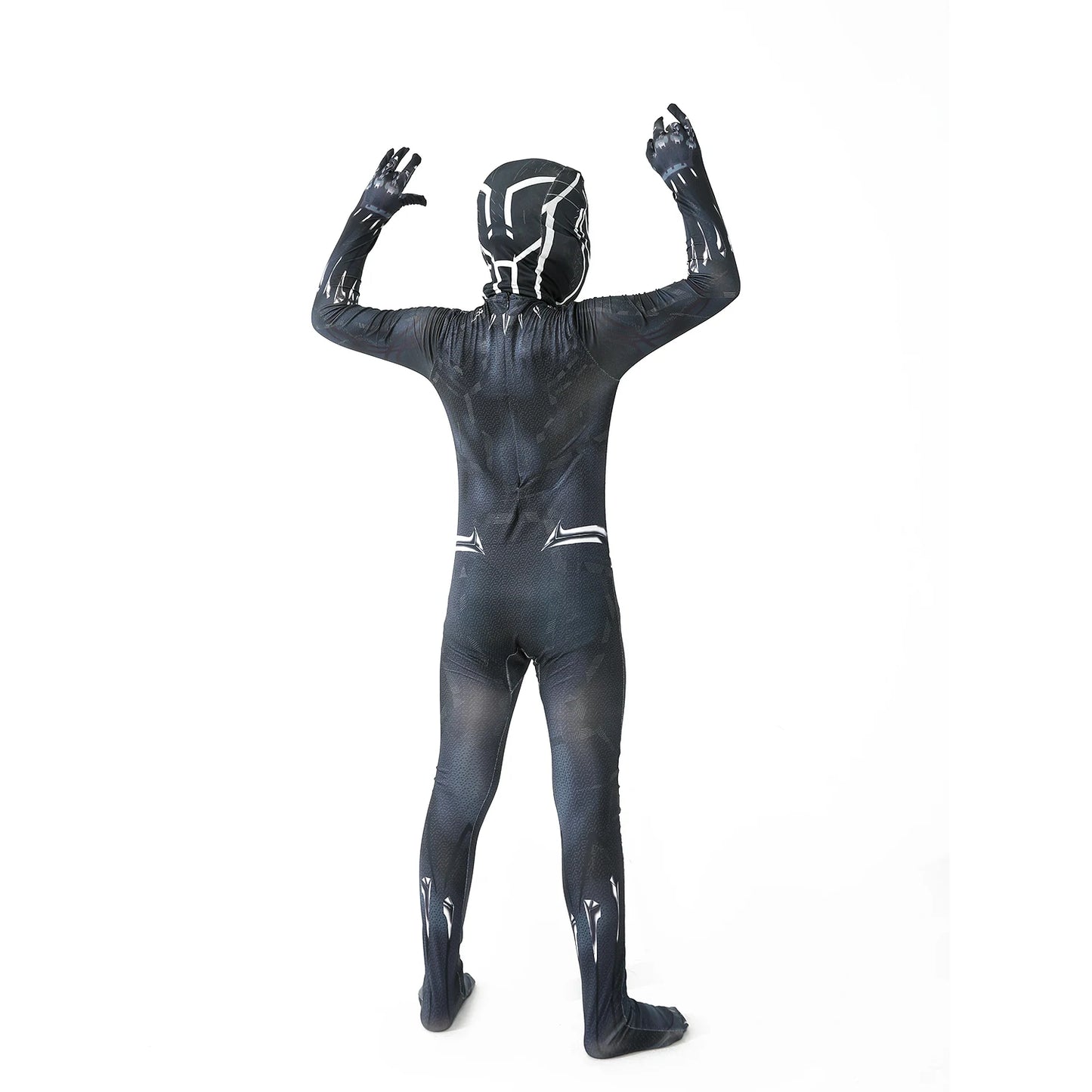 Anime Superhero Black Panther Cosplay Costume – Jumpsuit Bodysuit for Kids, Boys & Adults, Halloween Dress-Up