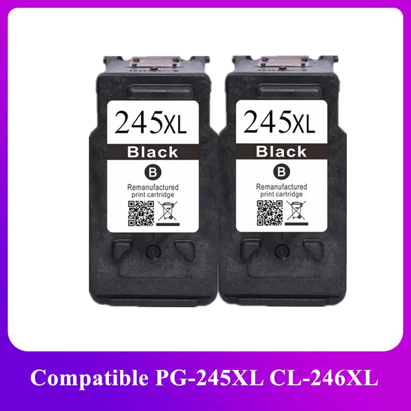 PG-245XL / CL-246XL Ink Cartridges for Canon – High Yield Replacement Ink Set for Pixma iP2820, MX492, MG2924 & MG2520 Printers