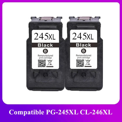 PG-245XL / CL-246XL Ink Cartridges for Canon – High Yield Replacement Ink Set for Pixma iP2820, MX492, MG2924 & MG2520 Printers