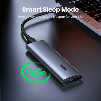 UGREEN M.2 SSD Enclosure - USB-C 3.1 Adapter for NVMe PCIe & NGFF SATA M.2 SSDs